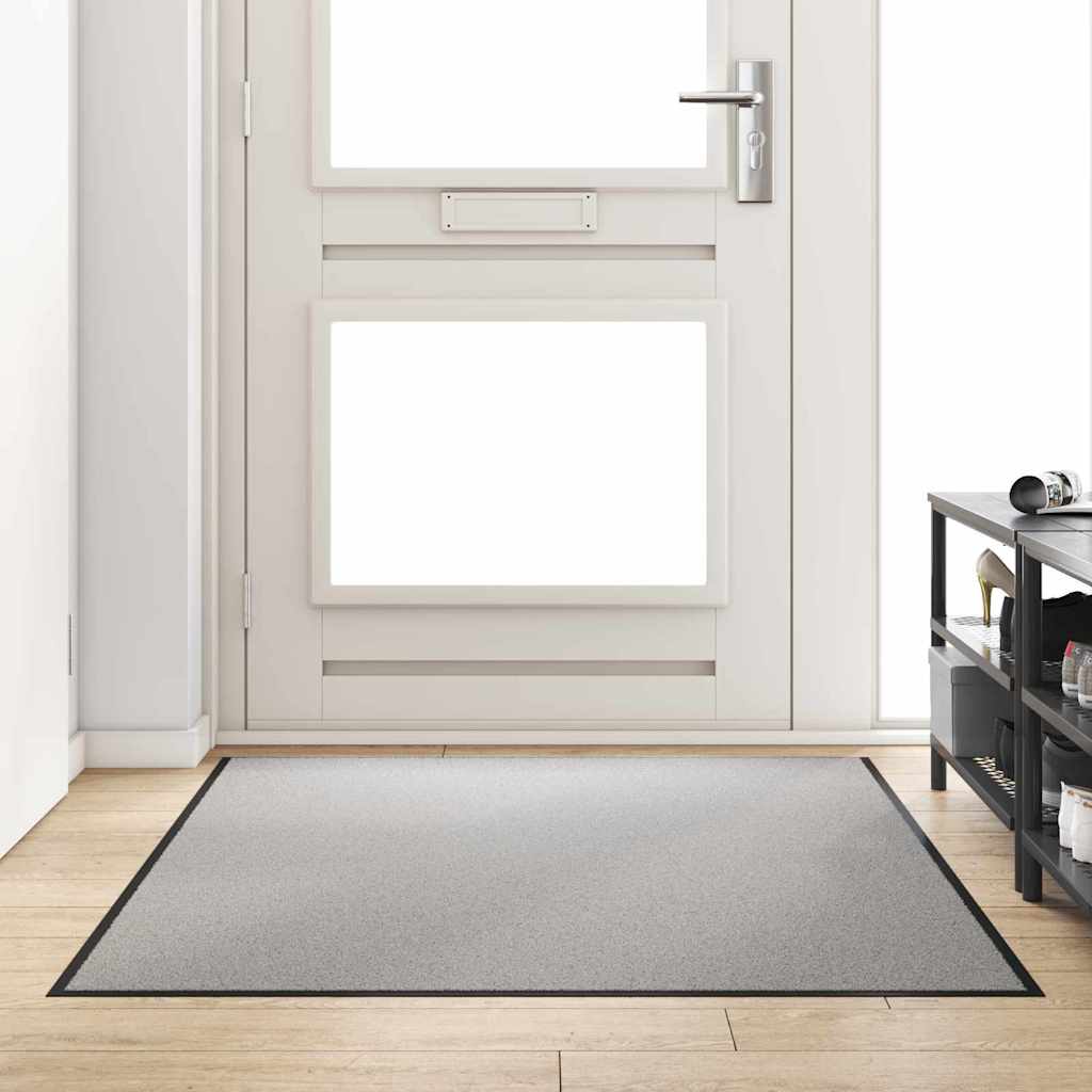 vidaXL Felpudo Gris y Negro 120 x 180 cm 100% Poliamida