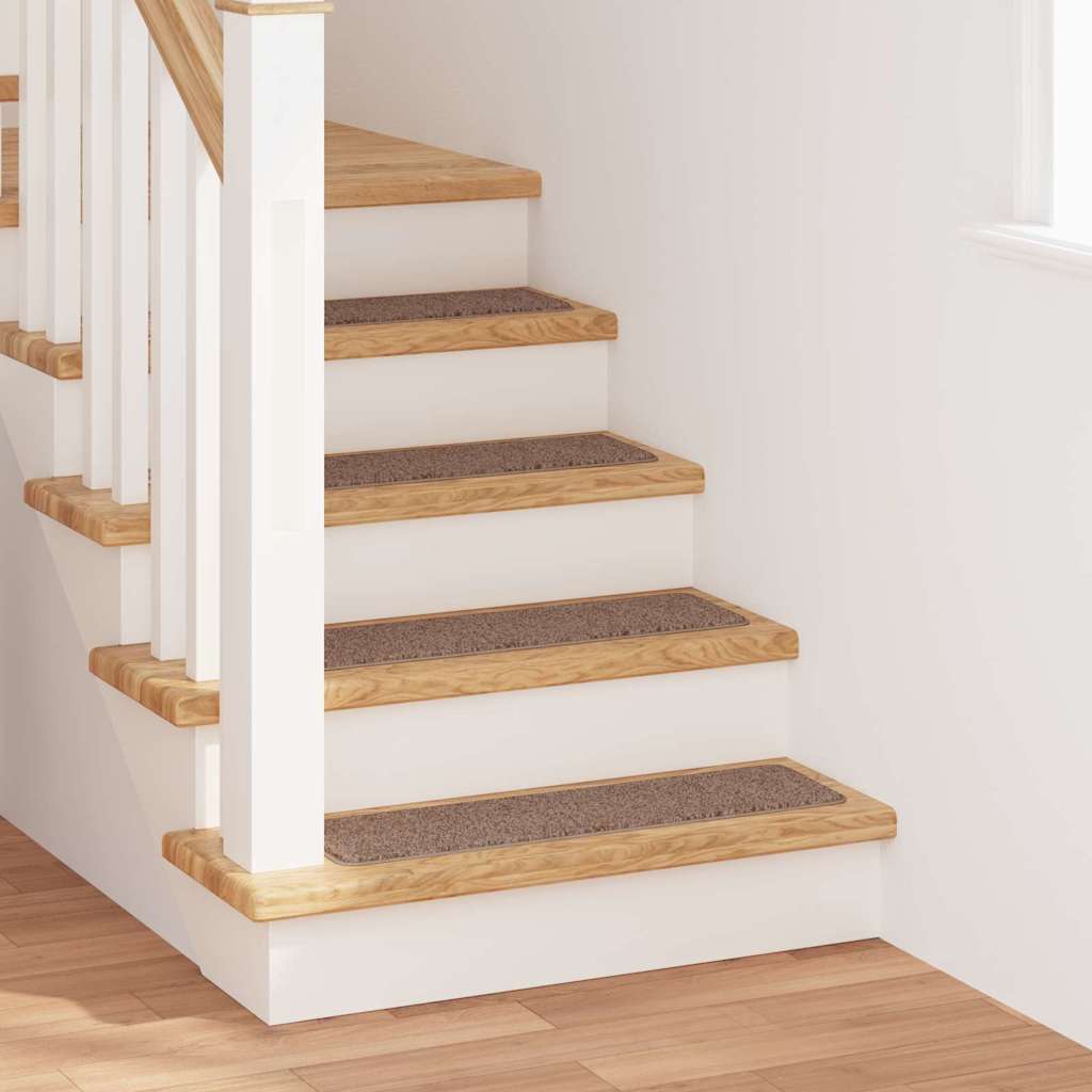 vidaXL Alfombrillas Antideslizantes para Escalera 15 uds. 75 x 20 cm