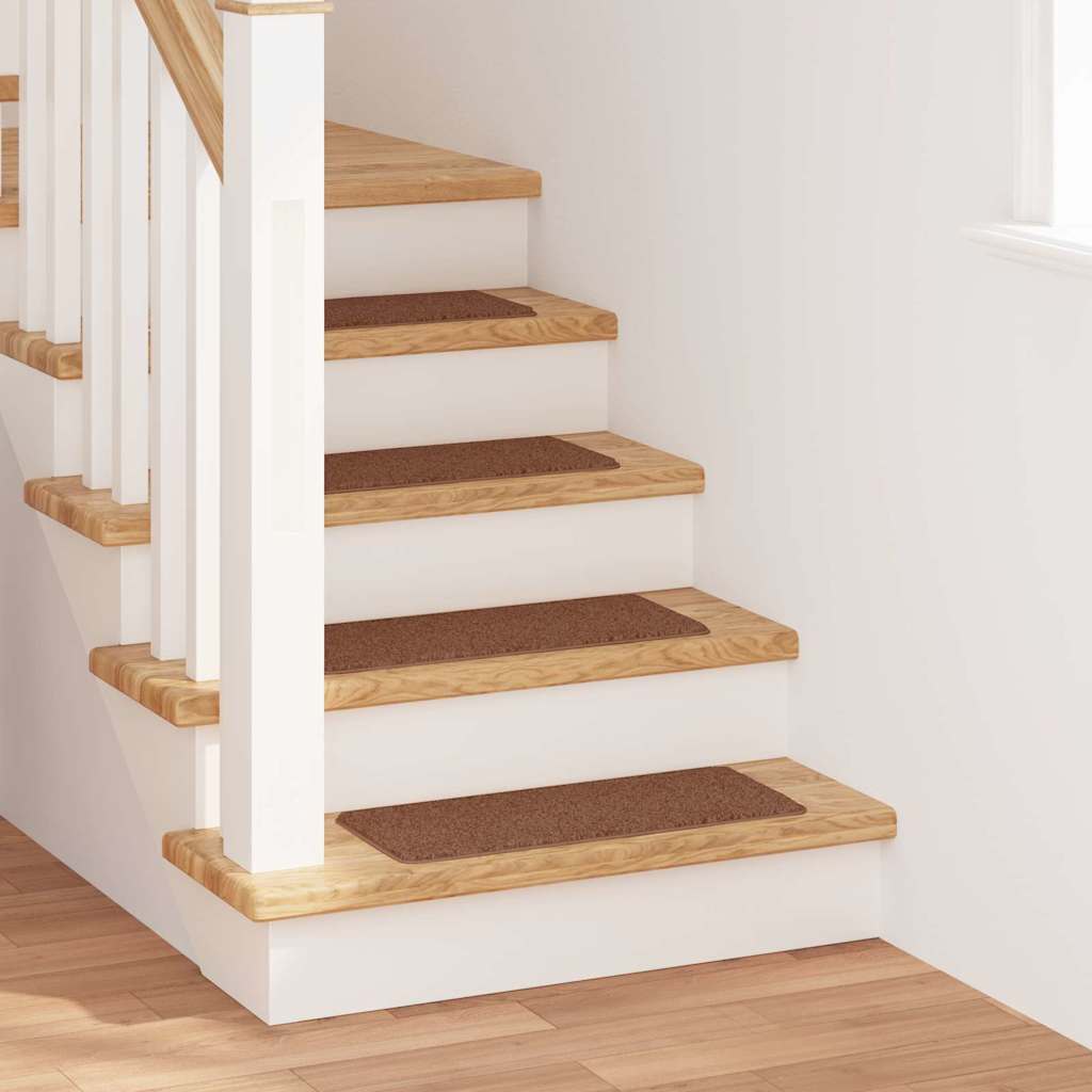 vidaXL Alfombrillas Antideslizantes para Escalera 15 uds. 60 x 25 cm