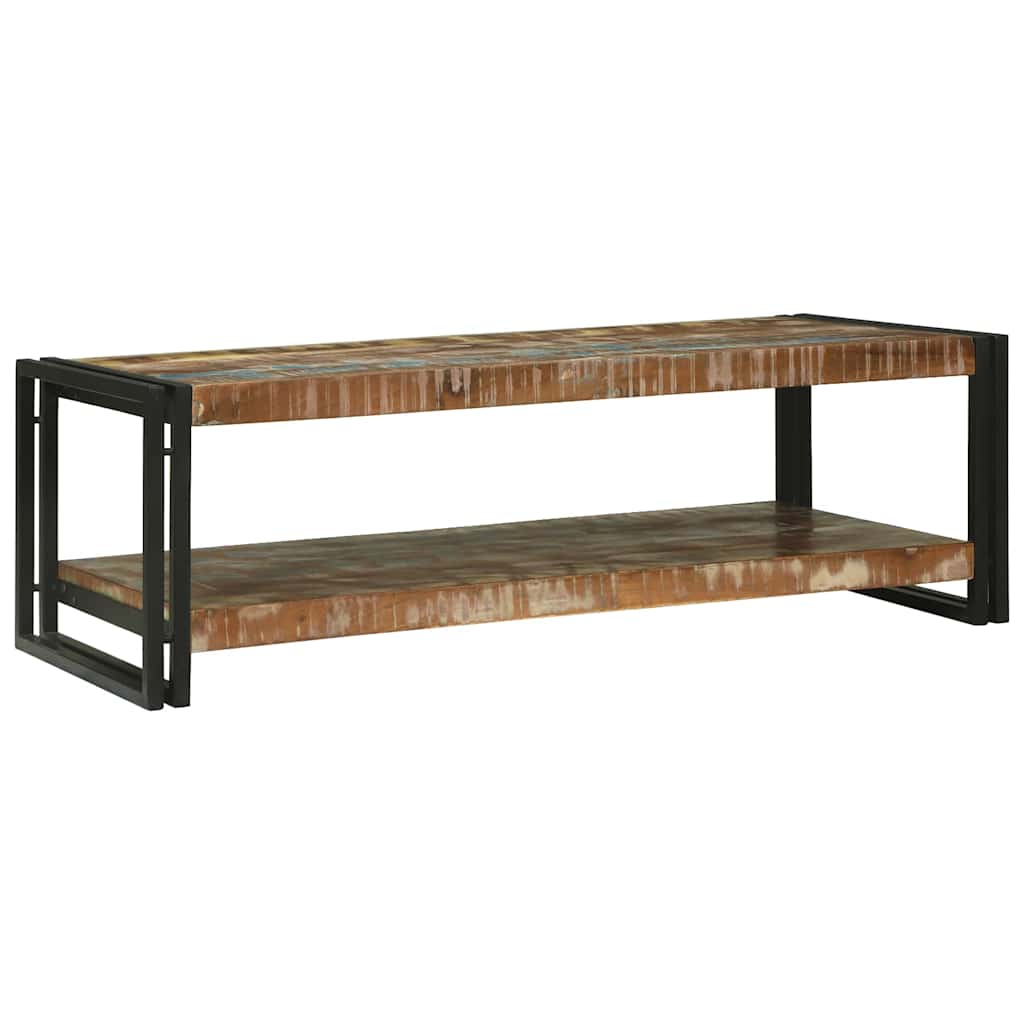 vidaXL Mesa de Café Multicolor Madera sólida recuperada