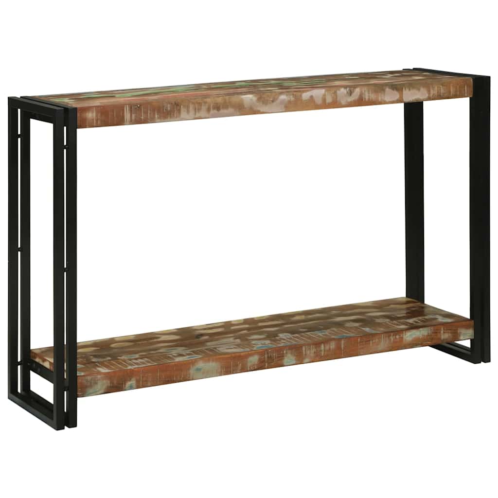 vidaXL Mesa Consola 120 x 33 x 75 cm Madera sólida recuperada