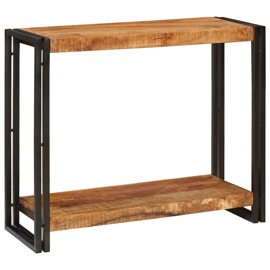 vidaXL Mesa Consola Marrón 90 x 33 x 75 cm Madera de mango maciza