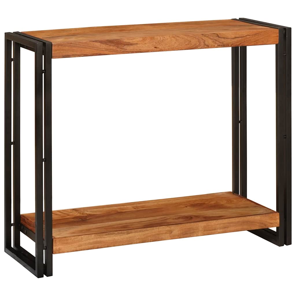 vidaXL Mesa Consola Marrón 90 x 33 x 75 cm Madera de Acacia Sólida
