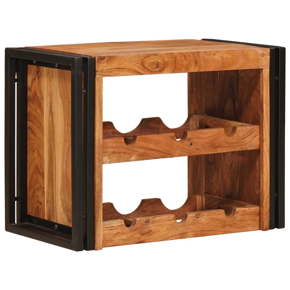 vidaXL Estante de Vino Marrón 60 x 45 x 33 cm Madera de Acacia Sólida