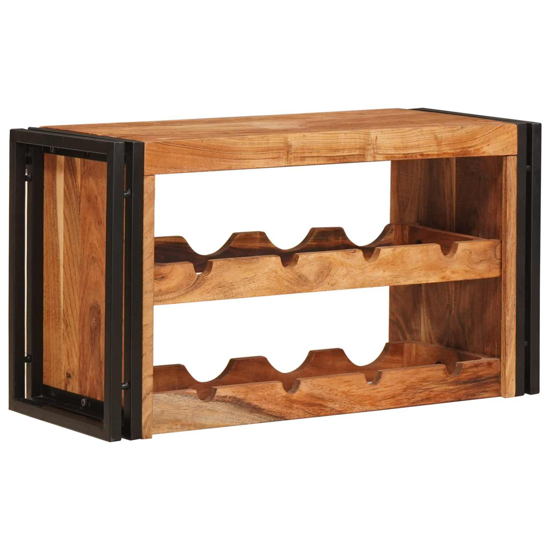 vidaXL Estante de Vino Marrón 80 x 45 x 33 cm Madera de Acacia Sólida