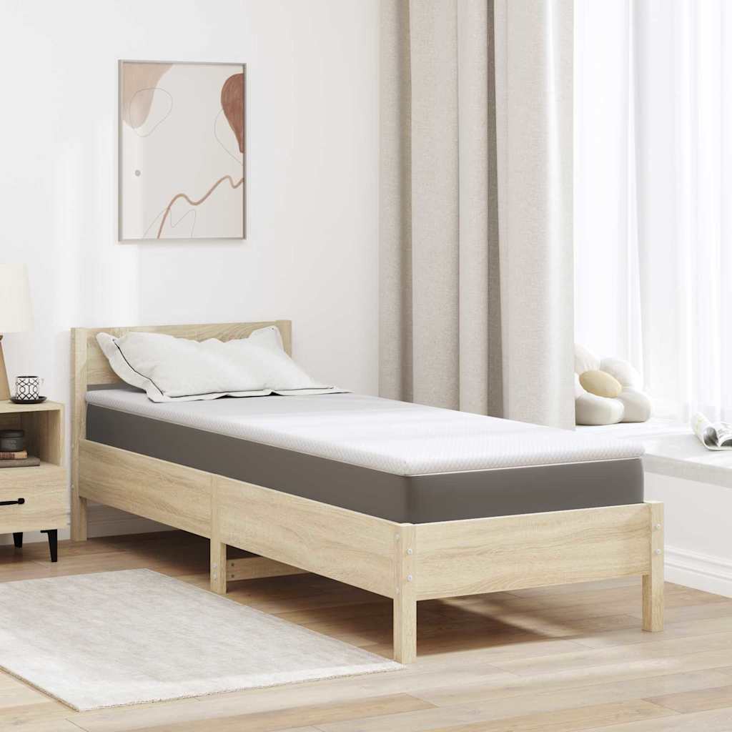 vidaXL Colchón de espuma viscoelástica 80 x 200 cm Thick Suave Blanco