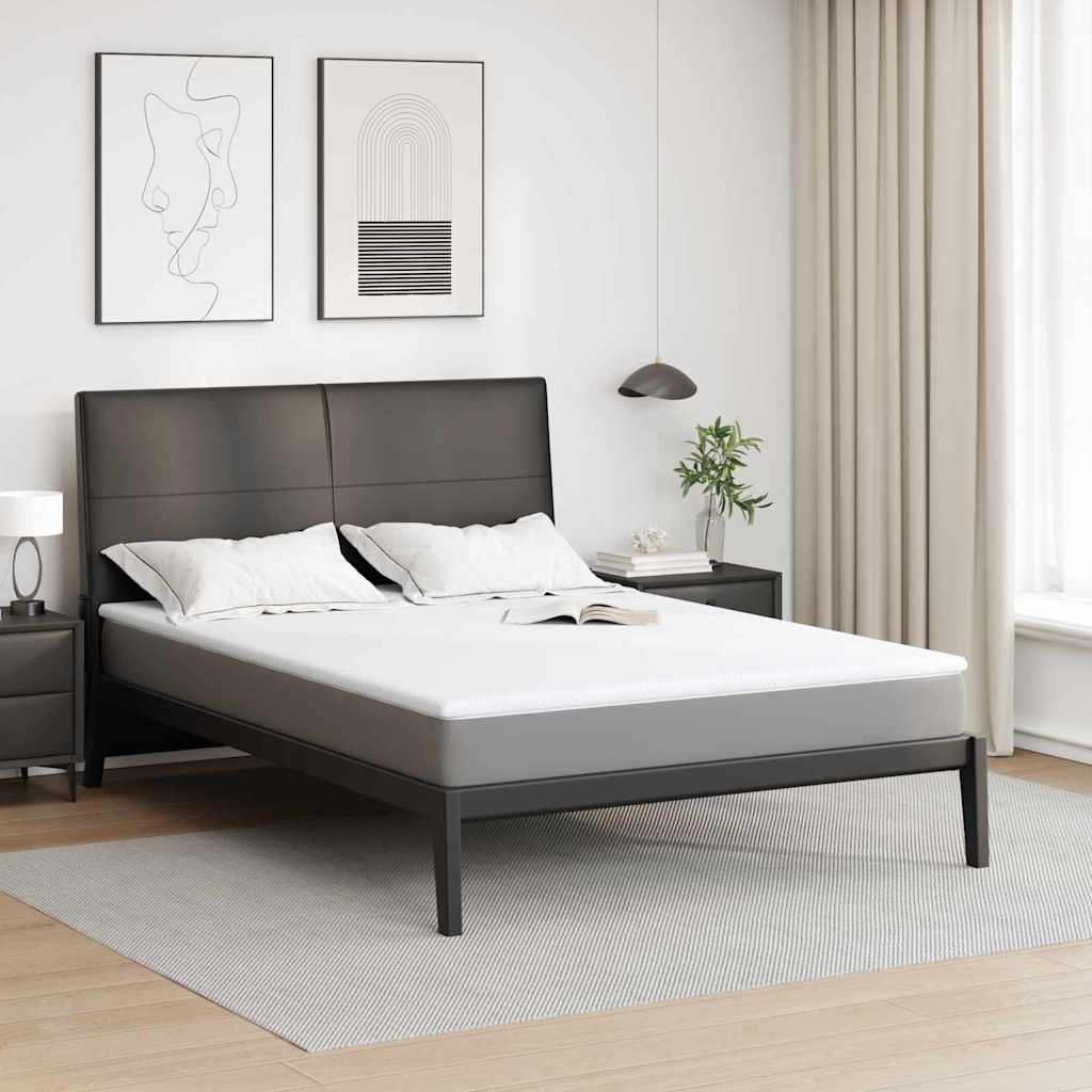 vidaXL Colchón de espuma viscoelástica 140 x 200 cm Thick Suave Blanco