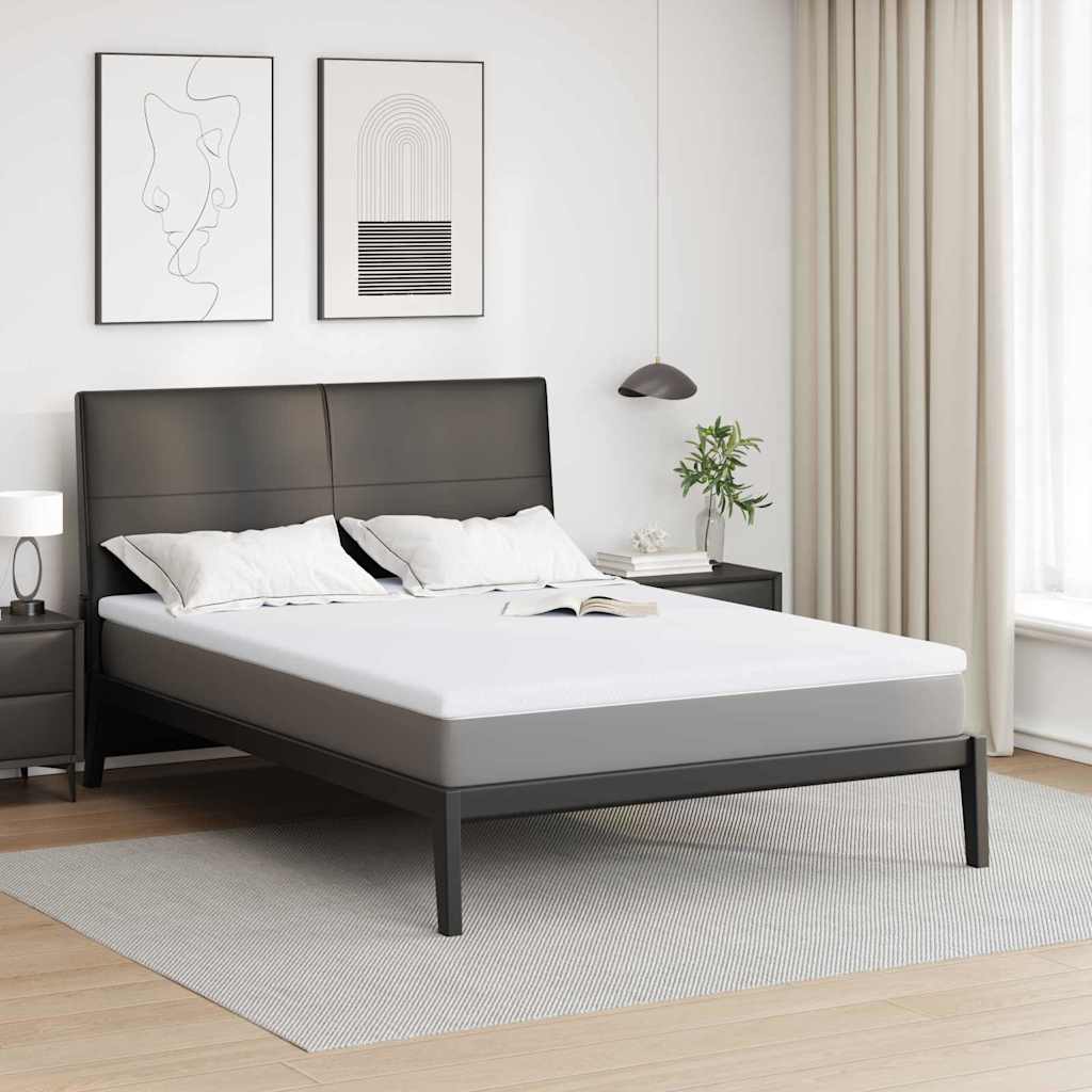 vidaXL Colchón de espuma viscoelástica 140 x 200 cm Thick Suave Blanco
