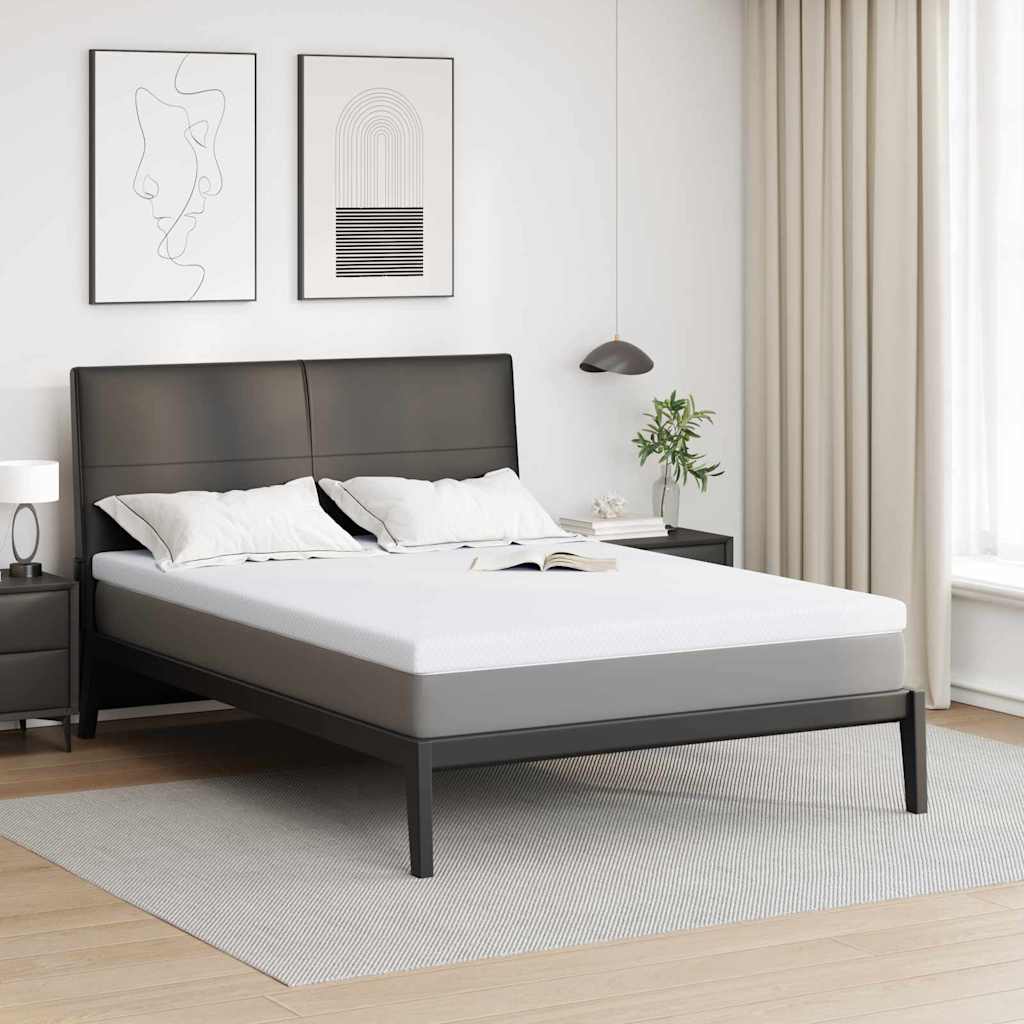 vidaXL Colchón de espuma viscoelástica 140 x 200 cm Thick Suave Blanco