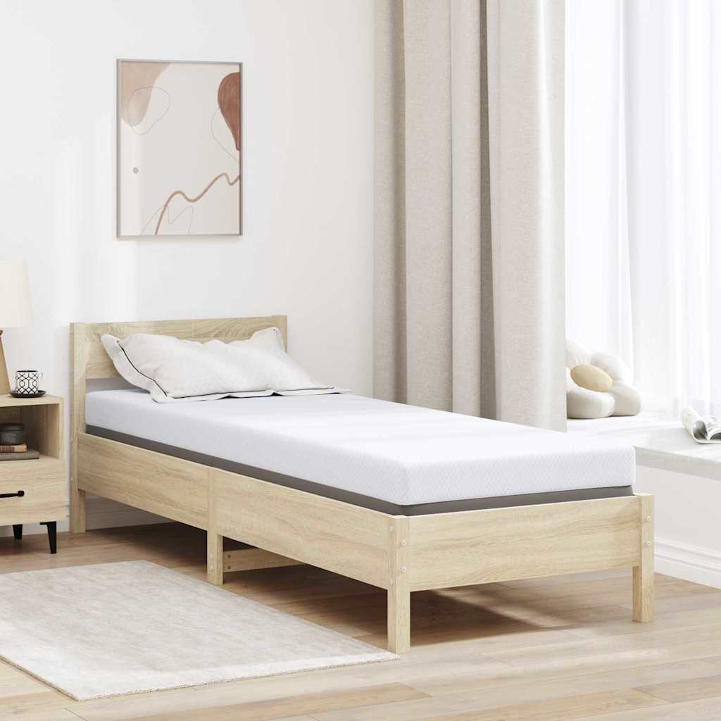 vidaXL Colchón de espuma viscoelástica 70 x 200 cm Thick Suave Blanco