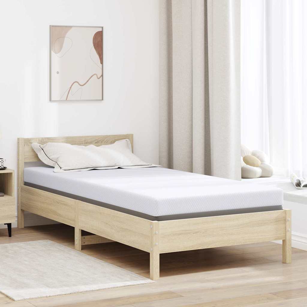 vidaXL Colchón de espuma viscoelástica 100 x 200 cm Thick Suave Blanco