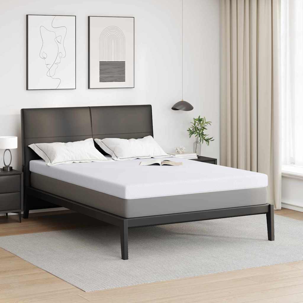 vidaXL Colchón de espuma viscoelástica 140 x 200 cm Thick Suave Blanco