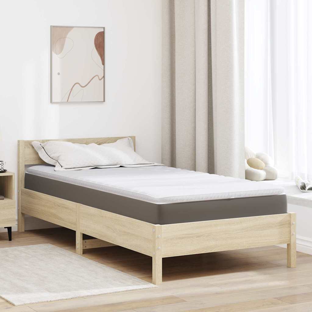 vidaXL Sobrecolchón 120 x 200 cm de grosor Tela de punto Blanco