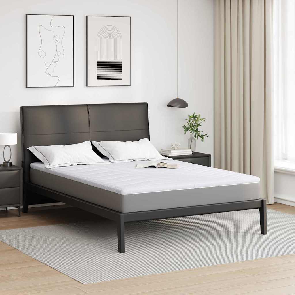 vidaXL Sobrecolchón 140 x 200 cm de grosor Tela de punto Blanco