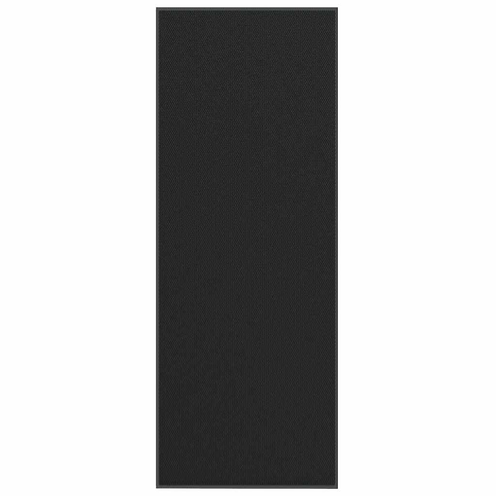 vidaXL Felpudo negro 115x300 cm