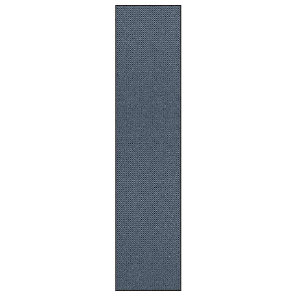 vidaXL Felpudo azul 115x500 cm