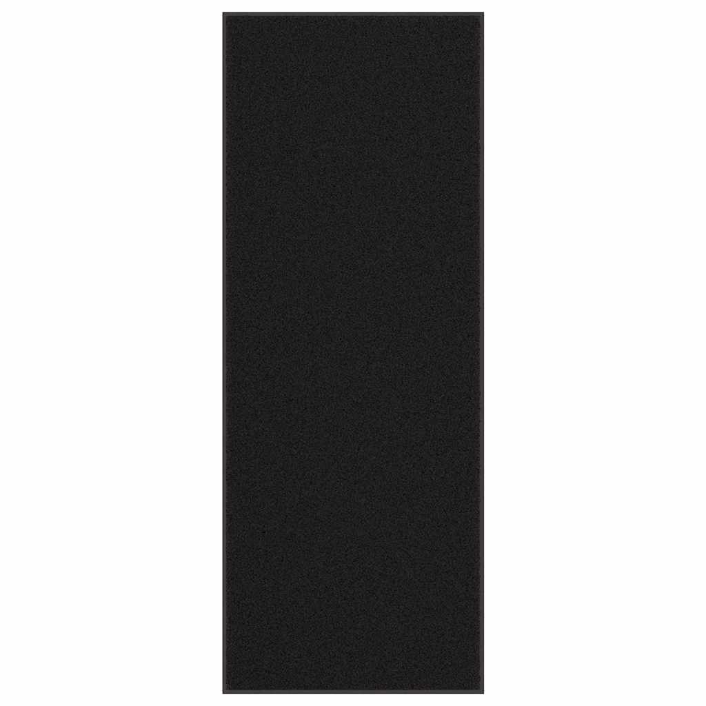vidaXL Felpudo negro 115x300 cm