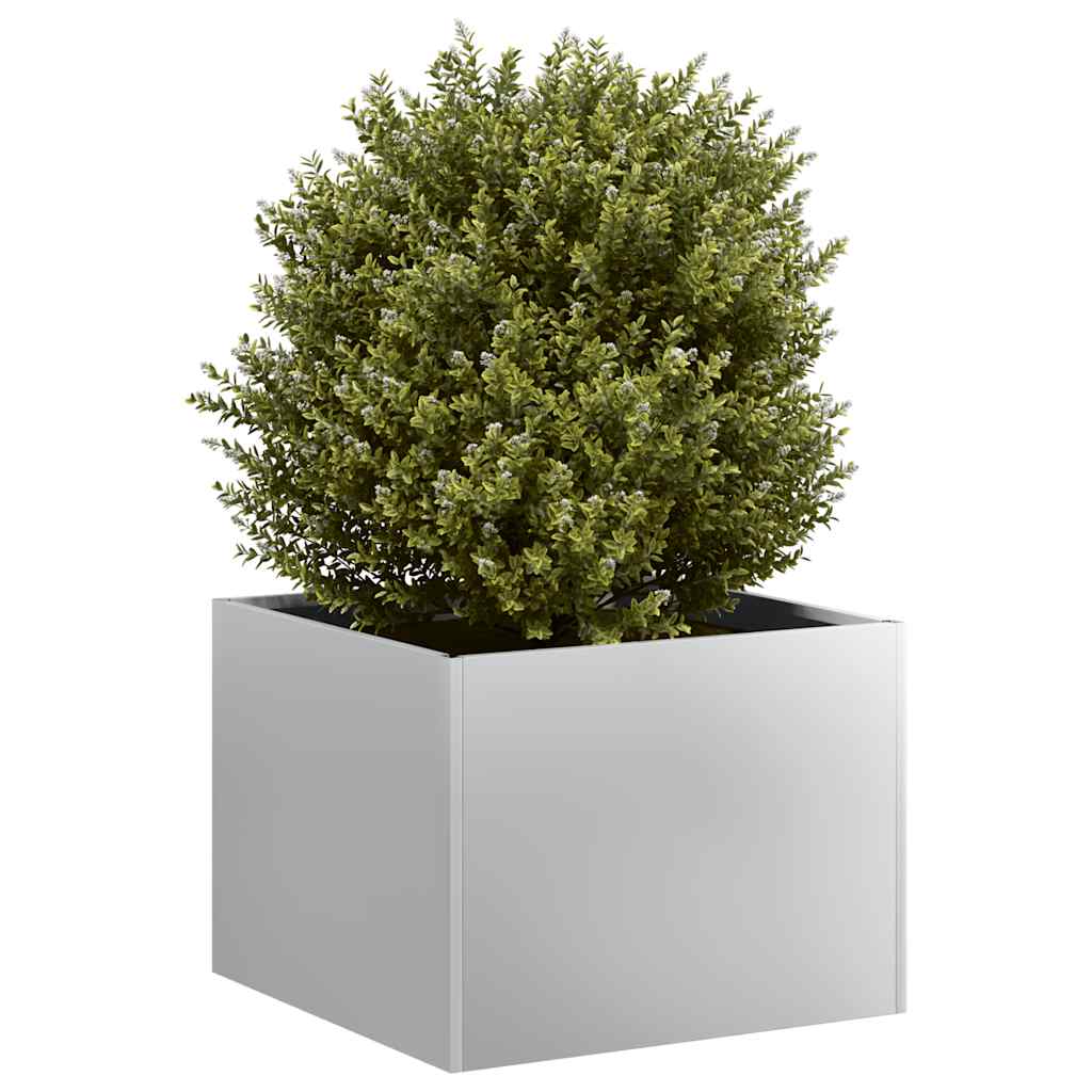 vidaXL Jardinera 40x40x30 cm de acero galvanizado