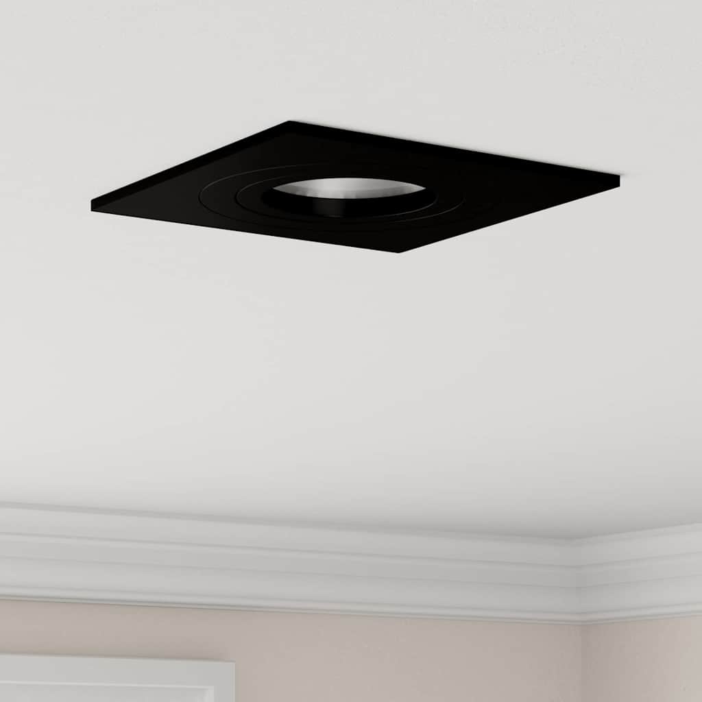 vidaXL Foco 24 uds. Negro 9 x 9 x 2 cm Aluminio