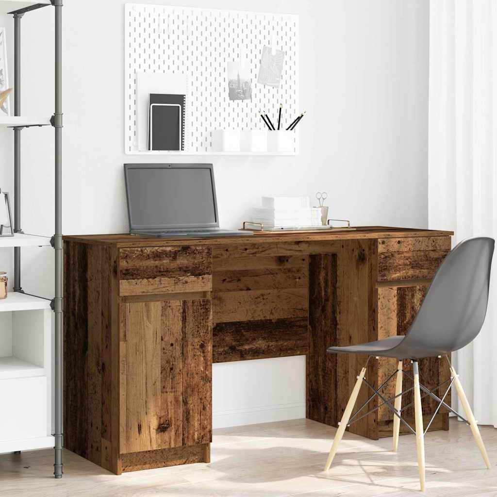 vidaXL Escritorio Madera vieja Madera de ingeniería 140 x 49 x 76 cm