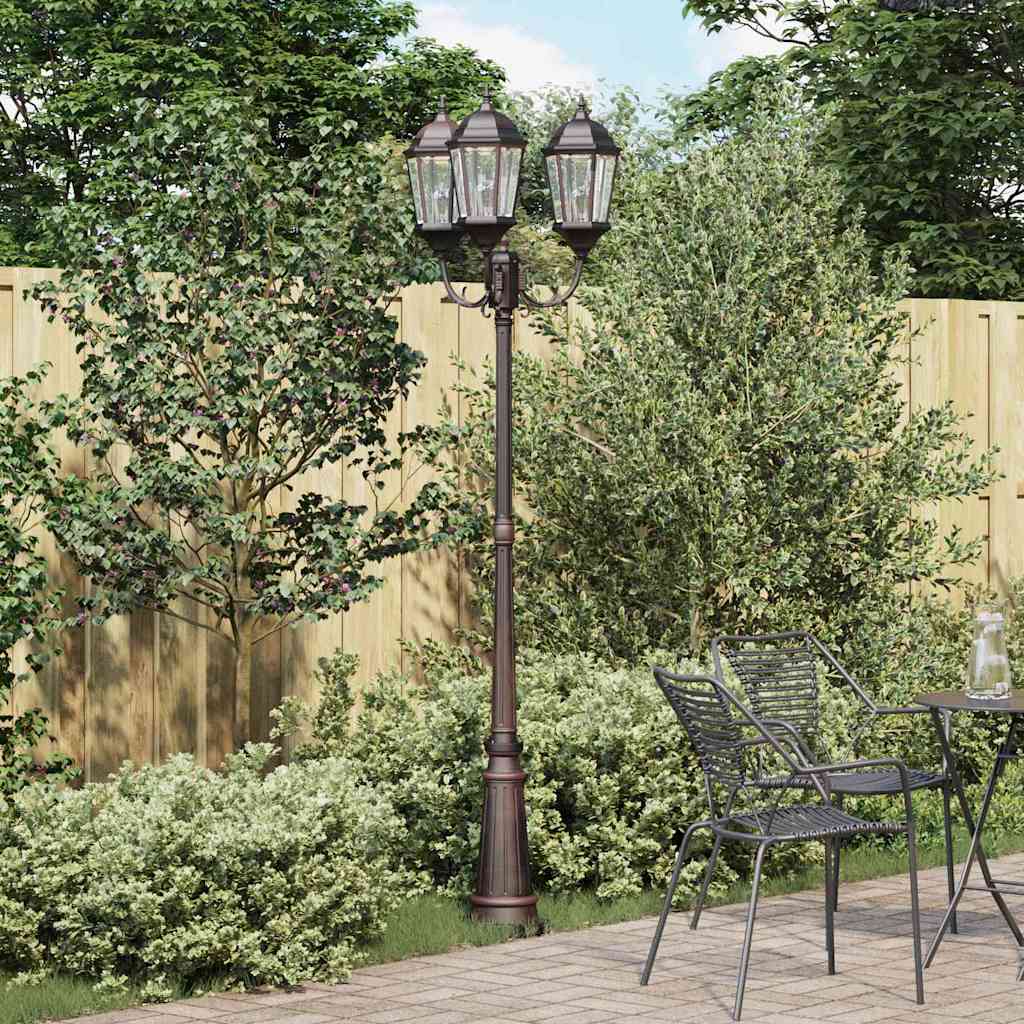vidaXL Luz de Jardín 61 x 53 x 235 cm Aluminio y Cristal
