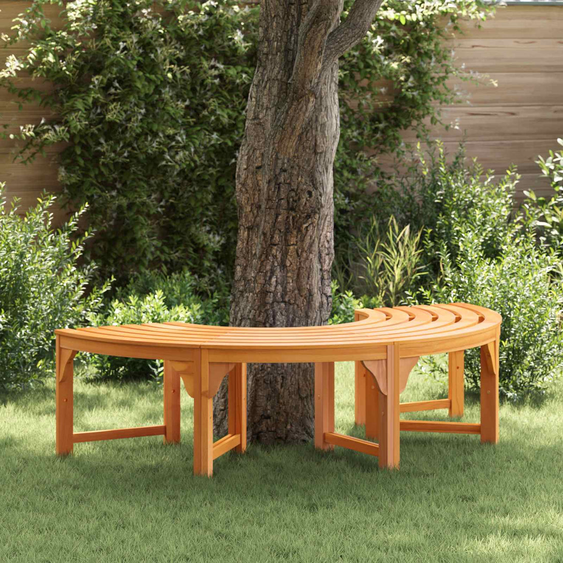 vidaXL Banco de Árbol 4 -Seater 160 x 80 x 45cm Natural
