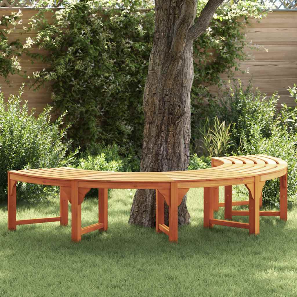 vidaXL Banco de Árbol 4 -Seater 210 x 80 x 45 cm Natural