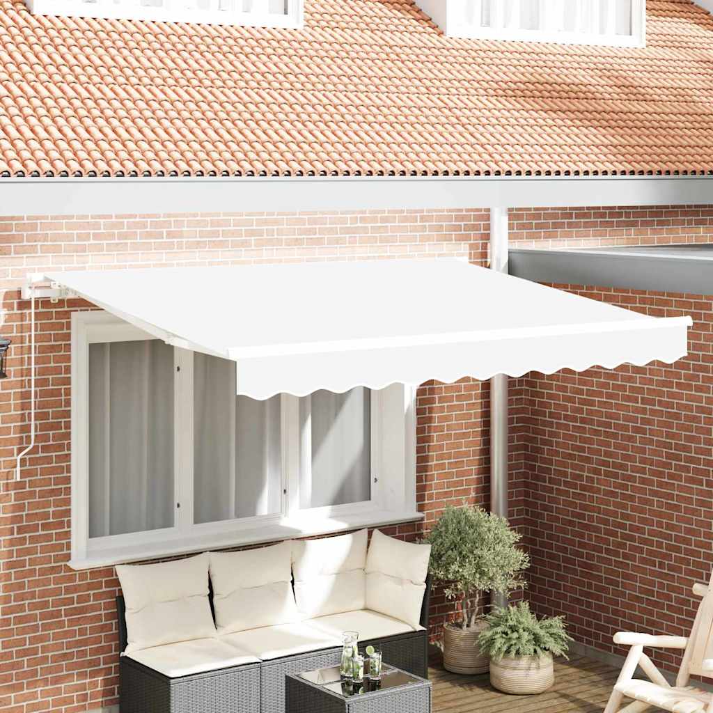 vidaXL Lona de repuesto para toldo para 3x2,5 m Blanco Poliéster