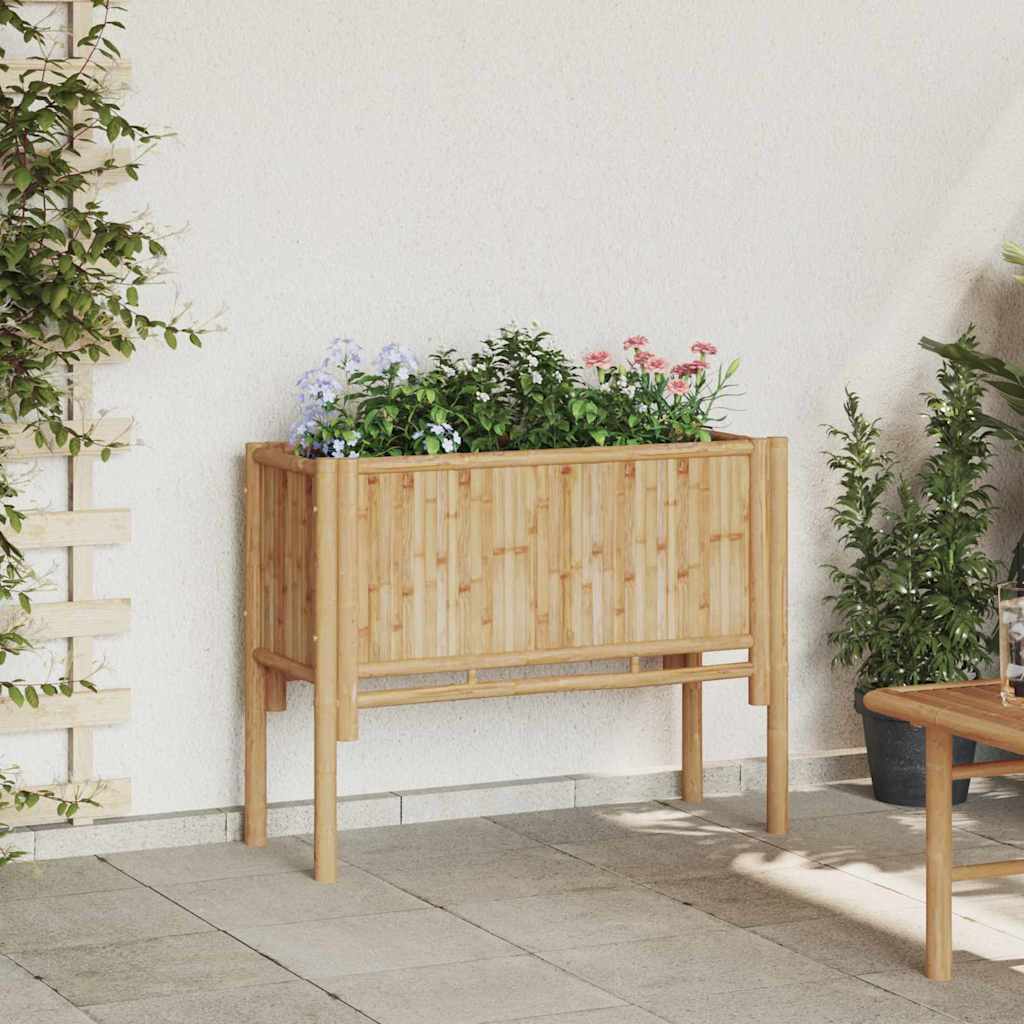 vidaXL Cama elevada Marrón 90 x 35 x 70 cm Bambú