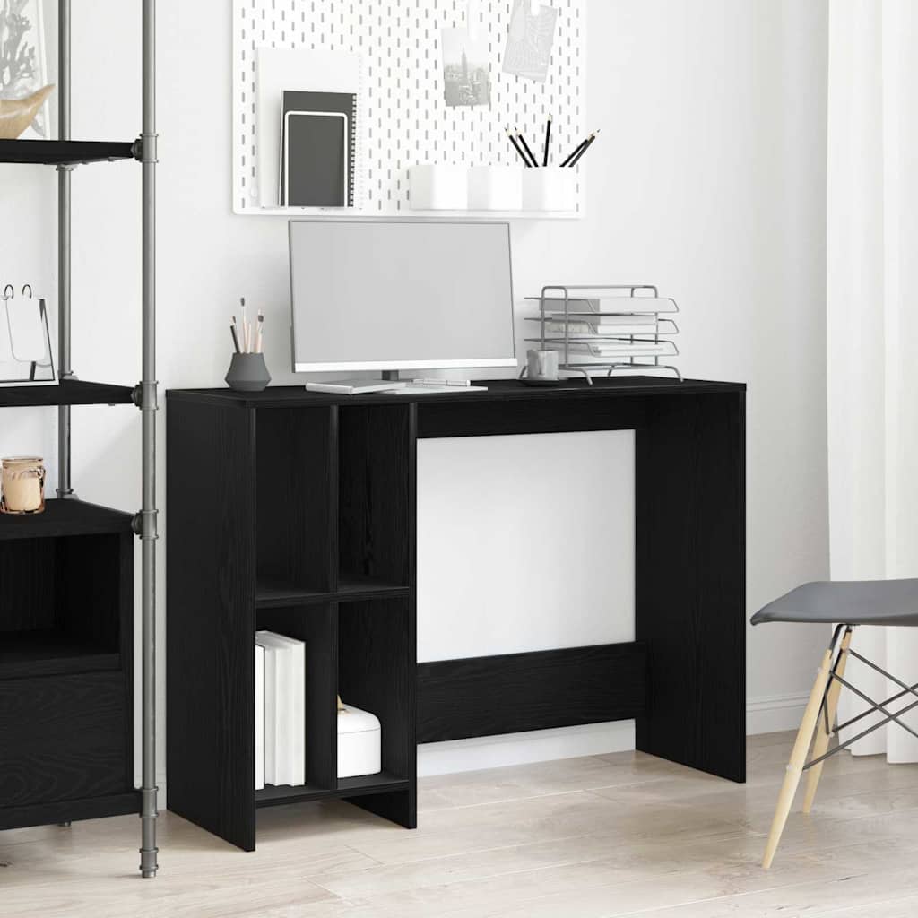 vidaXL Escritorio Roble Negro Madera de ingeniería 102,5 x 35 x 75 cm