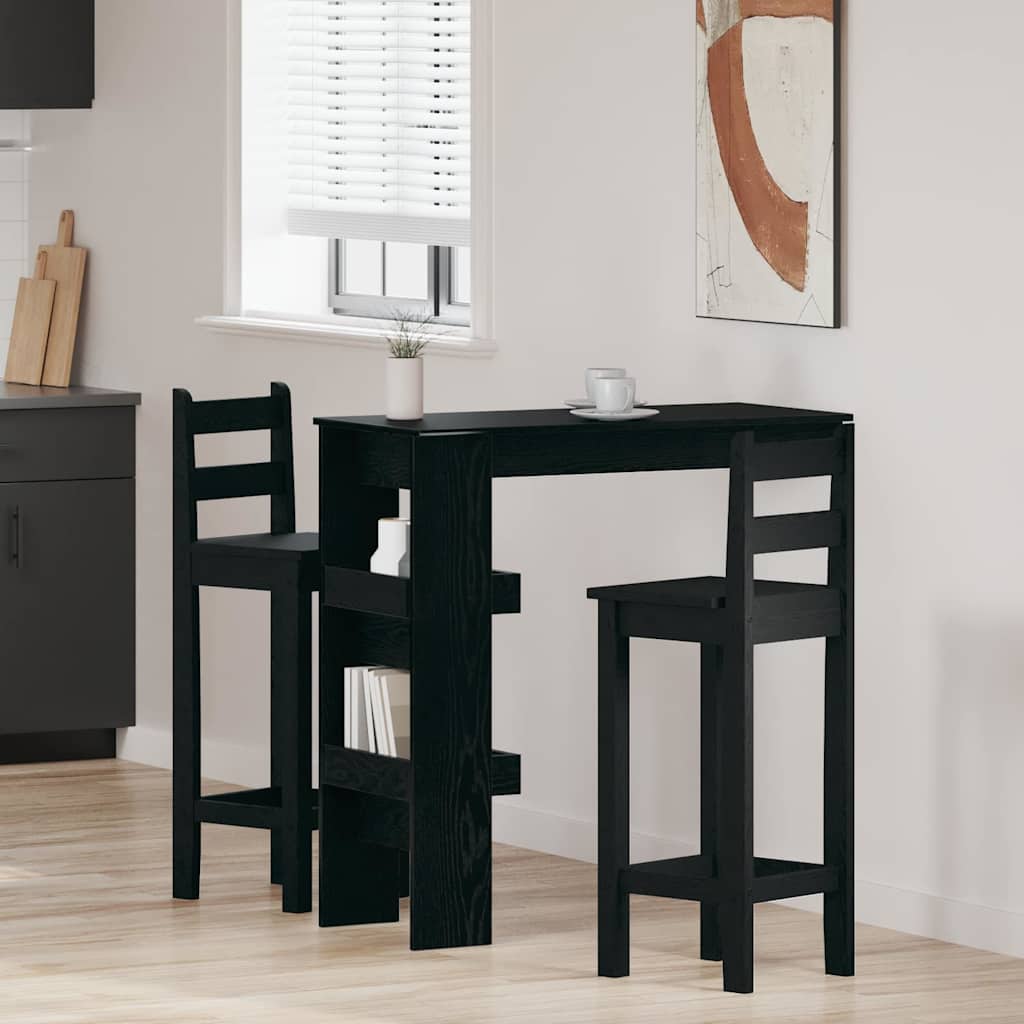 vidaXL Mesa de Bar de Pared 102 x 45 x 103,5 cm Madera de ingeniería