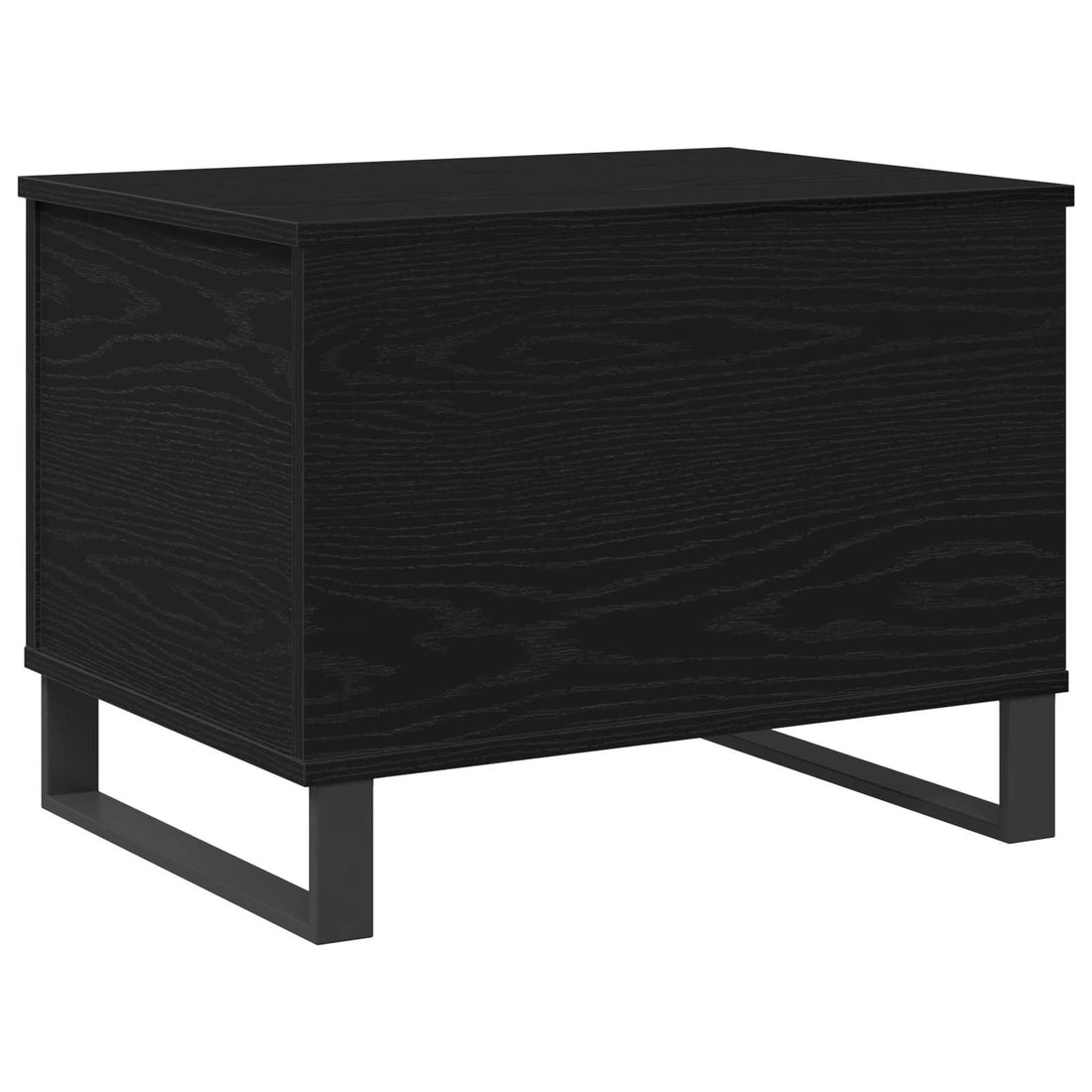 vidaXL Mesa de centro Roble Negro 60 x 44,5 x 45 cm