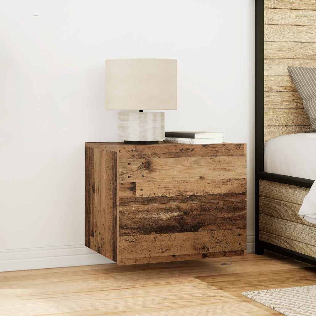 vidaXL Armario de Noche Madera vieja 50 x 39 x 41 cm