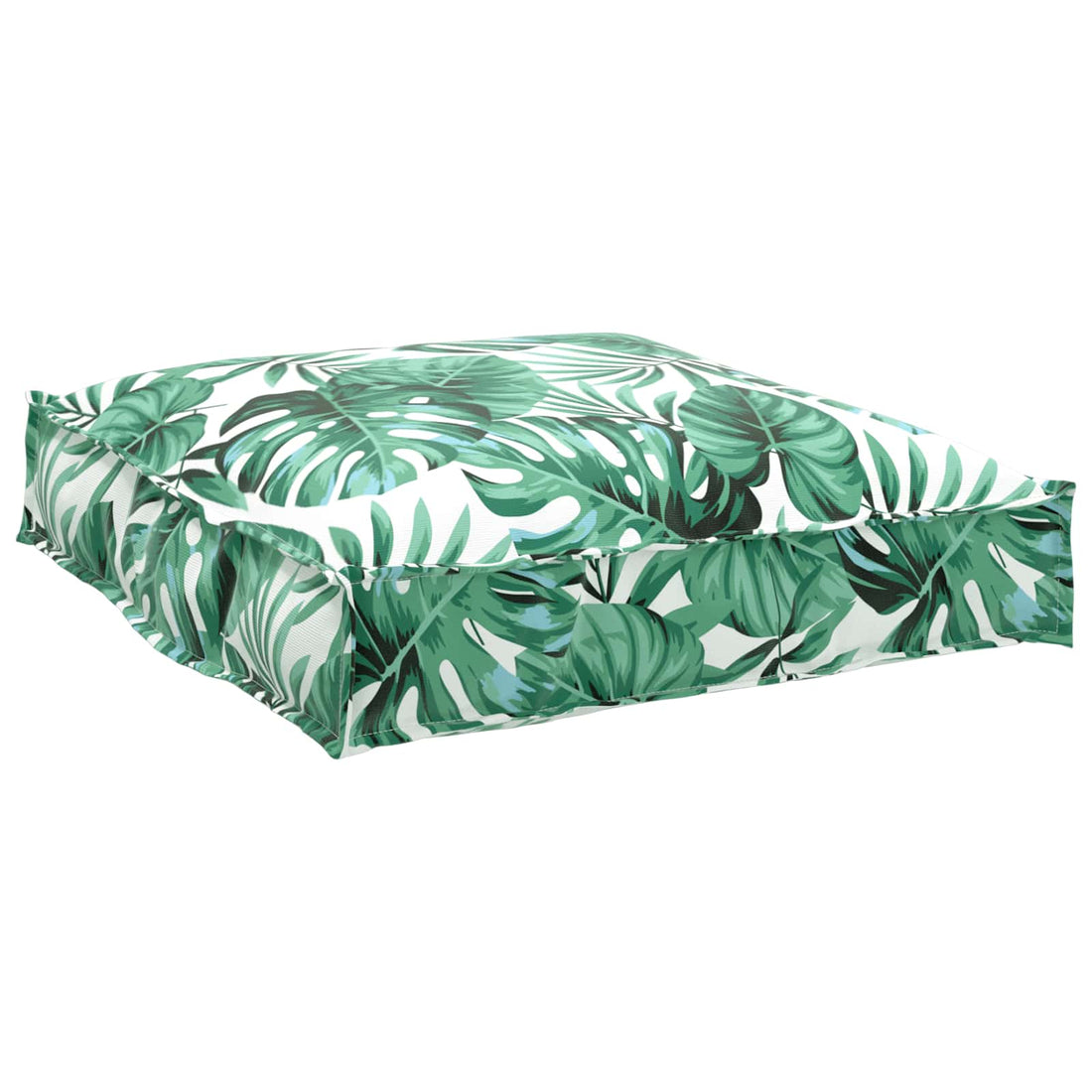 vidaXL Cojín Tela Oxford Patrón de hoja 70 x 70 x 12 cm