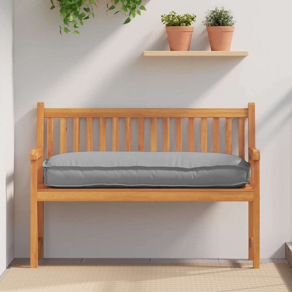 vidaXL Cojín Tela Oxford Gris 120 x 50 x 12 cm