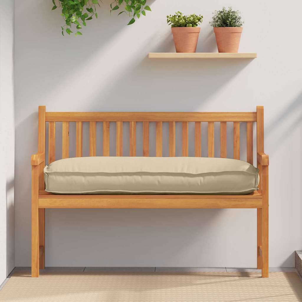 vidaXL Cojín Tela Oxford Beige 120 x 50 x 12 cm