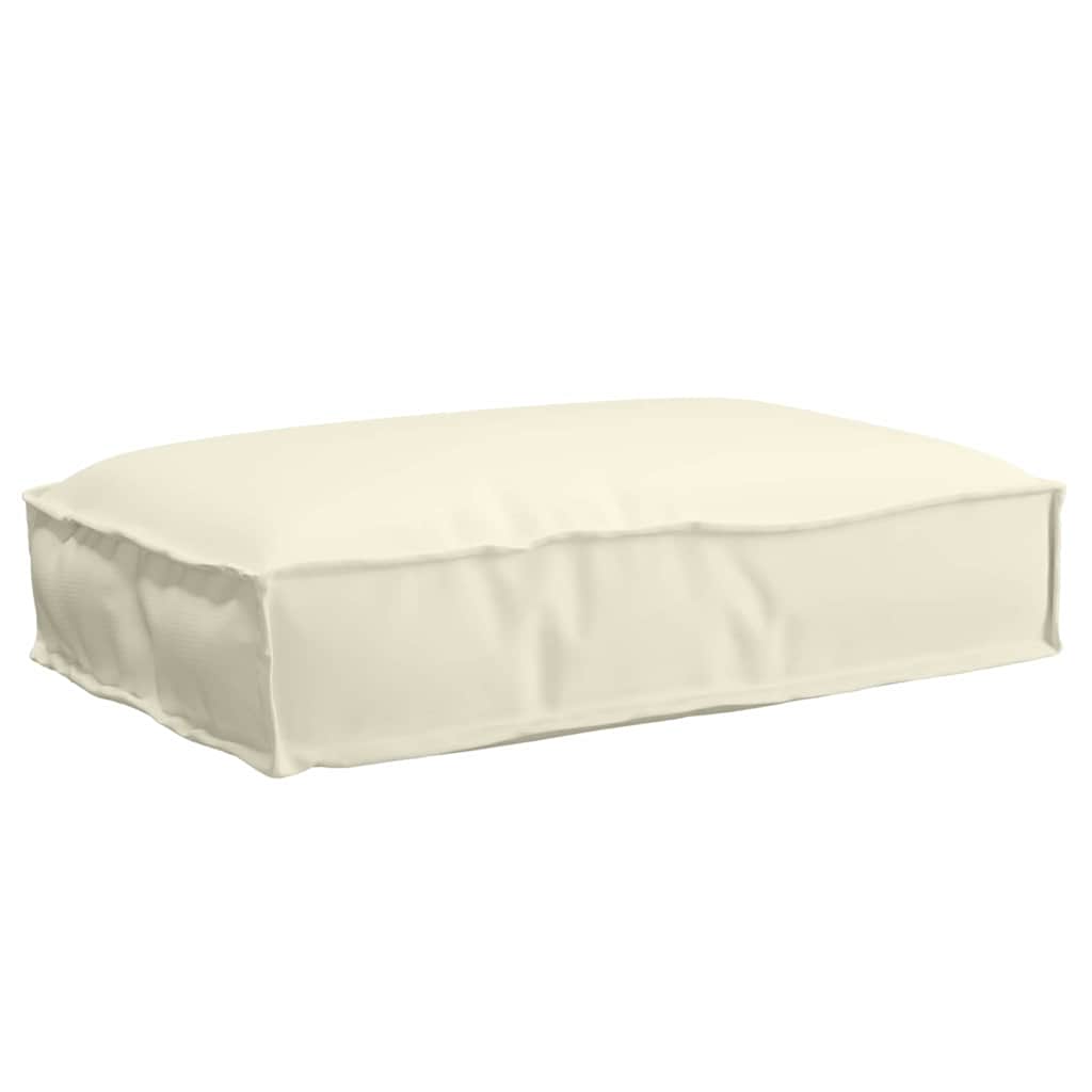 vidaXL Cojín Tela Oxford Crema 60 x 40 x 8 cm
