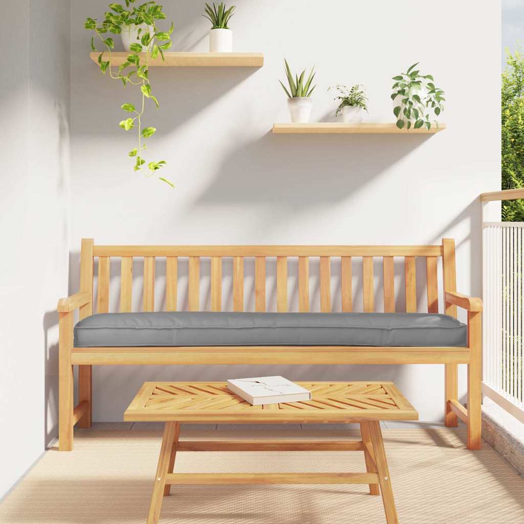 vidaXL Cojín para palet Tela Oxford Gris 180 x 40 x 8 cm