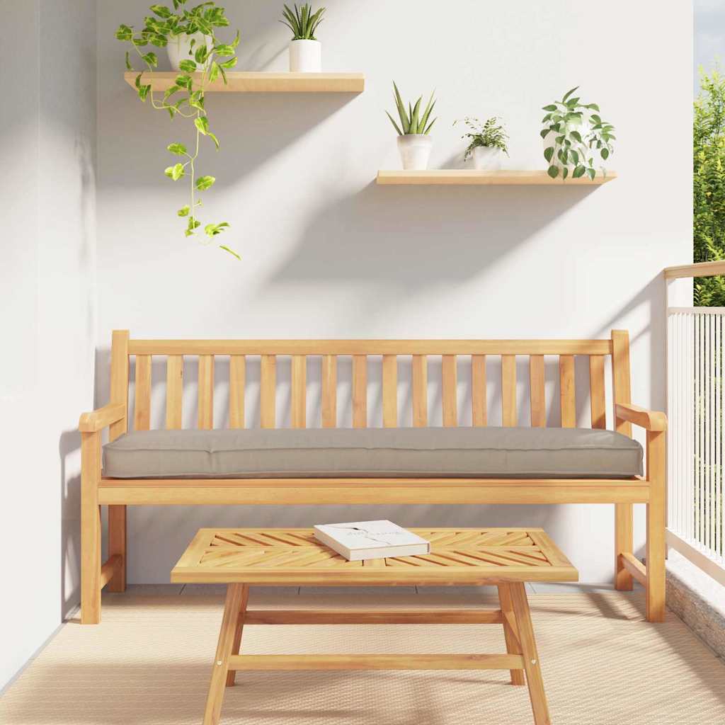 vidaXL Cojín para palet Tela Oxford Taupé 200 x 40 x 8 cm