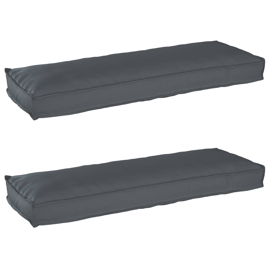 vidaXL Juego de Cojines para Palets 2 uds. Tela Oxford Gris antracita