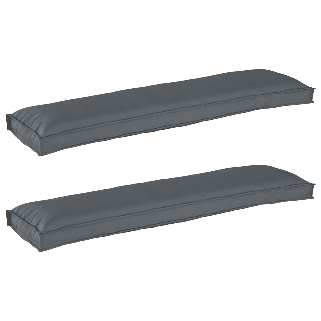 vidaXL Juego de Cojines para Palets 2 uds. Tela Oxford Antracita