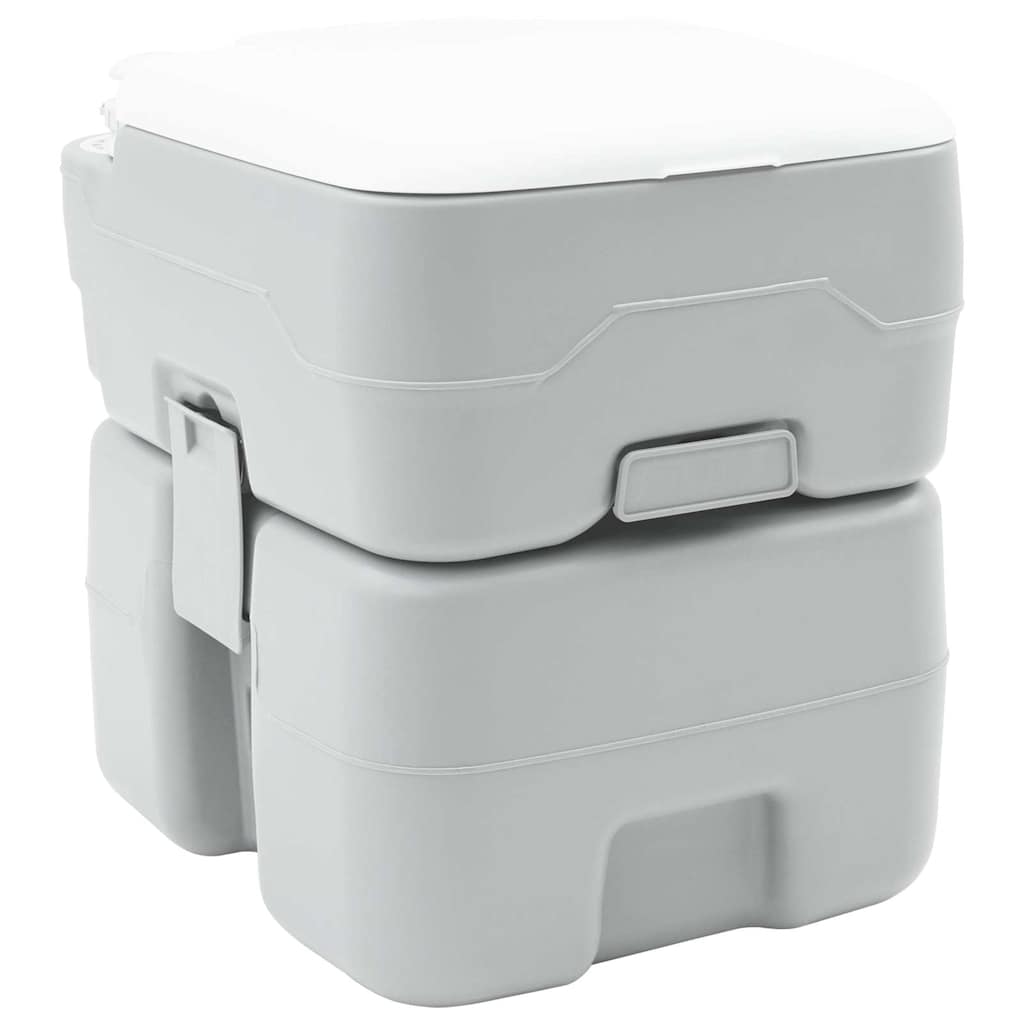 vidaXL Inodoro de Camping Gris 41,5 x 36,5 x 42 cm