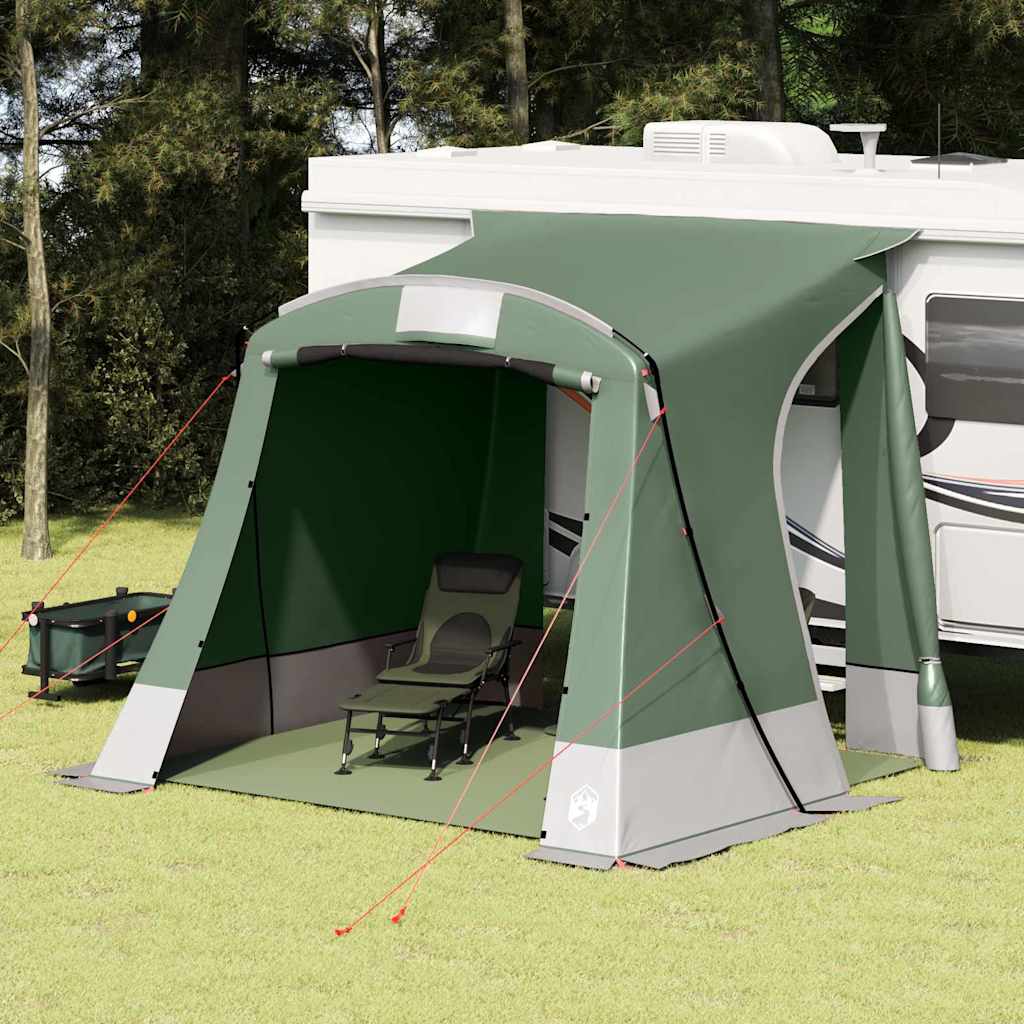 vidaXL Tienda para portón trasero 285 x 255 x 245 cm Verde tafetán