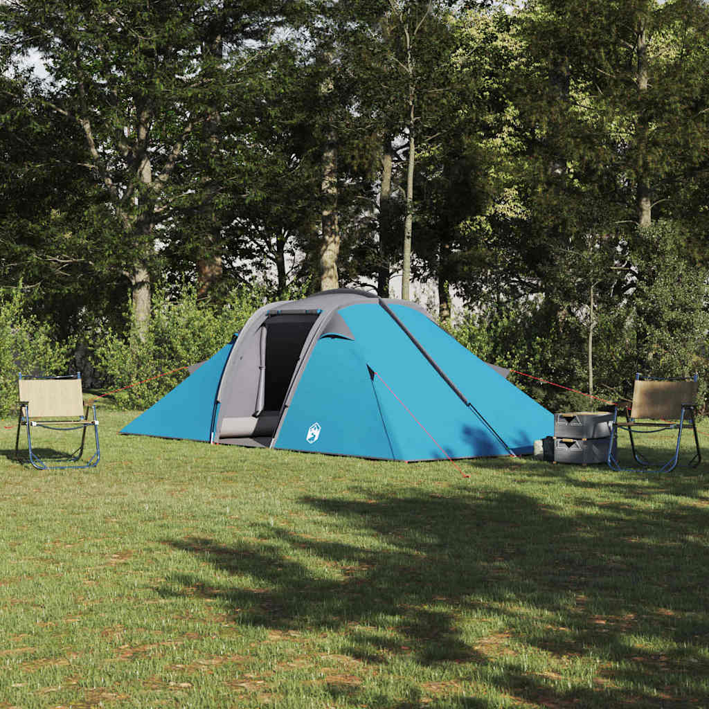 vidaXL Tienda túnel con techo Azul 510 x 240 x 156 cm tafetán