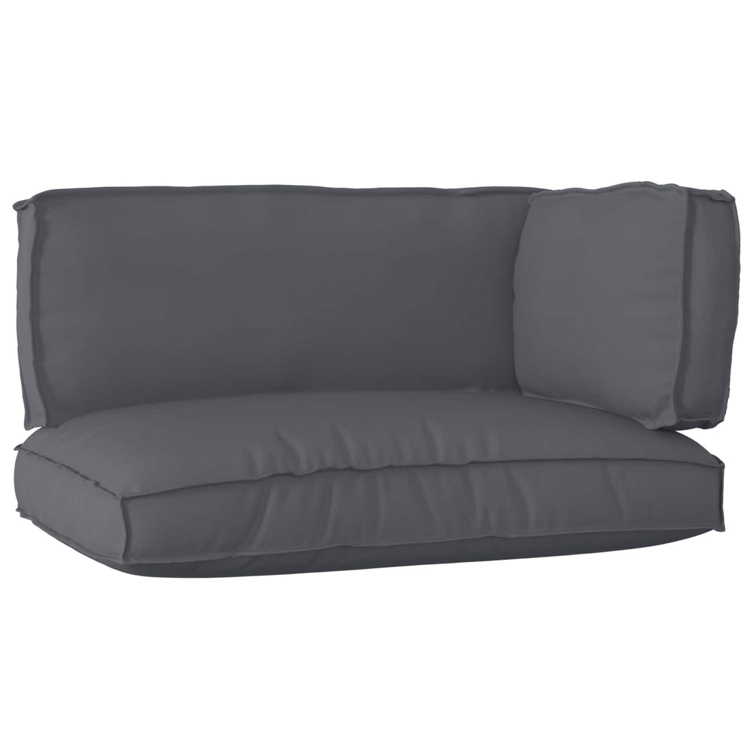 vidaXL Juego de Cojines para Palets Tela Oxford Gris antracita