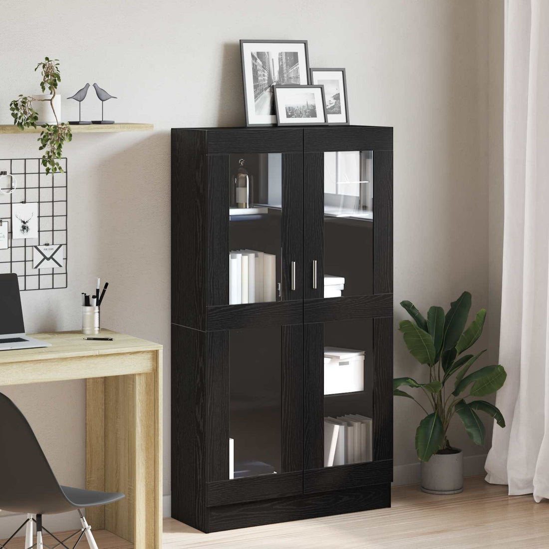 vidaXL Librería 4 niveles 82,5 x 30,5 x 150 cm Madera de ingeniería