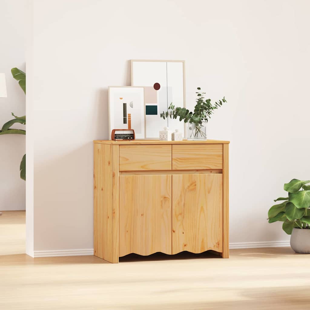 vidaXL Aparador Drammen Roble 79 x 43 x 75.5 cm Madera maciza de Pino