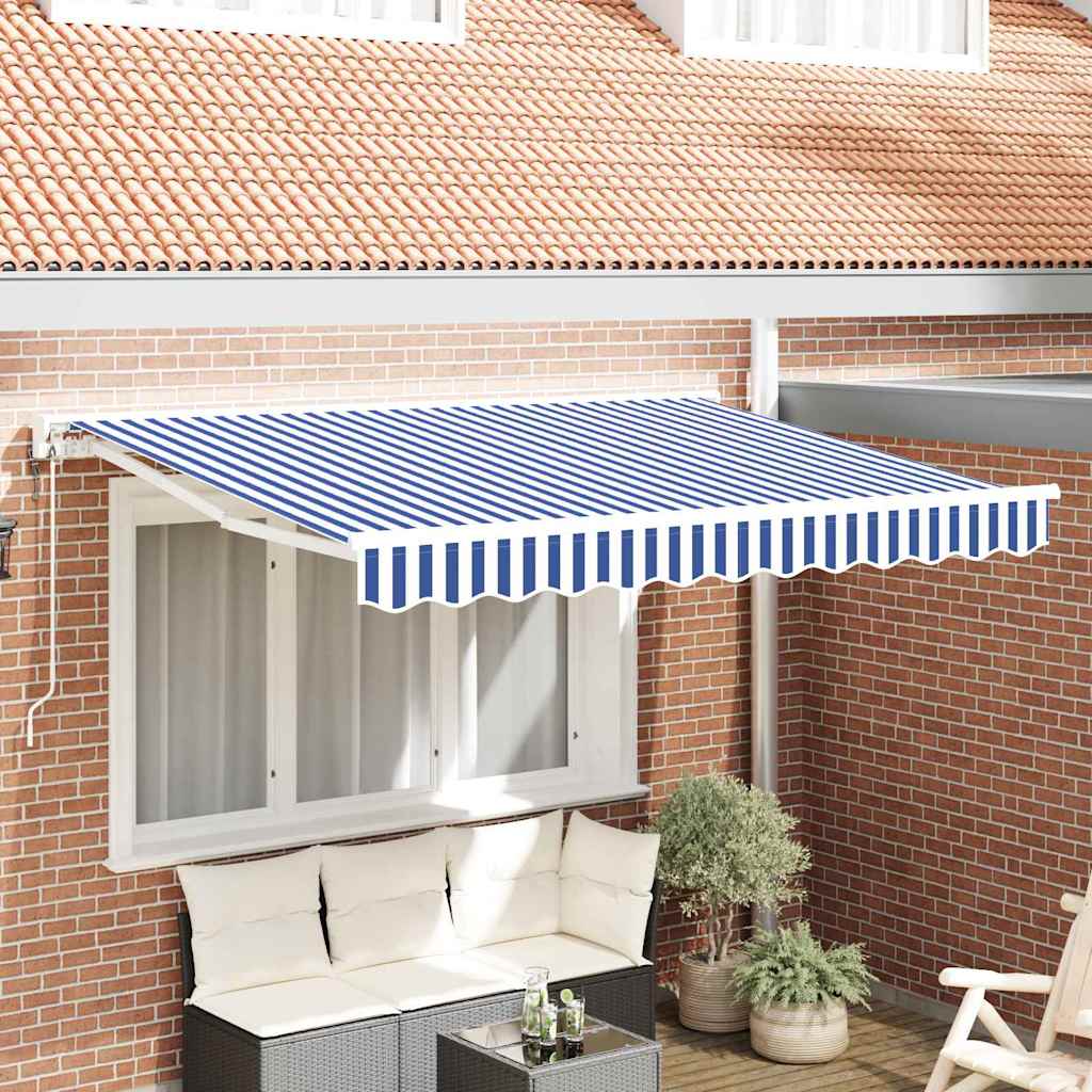 vidaXL Estructura del Toldo Azul y Blanco 250 x 200 cm