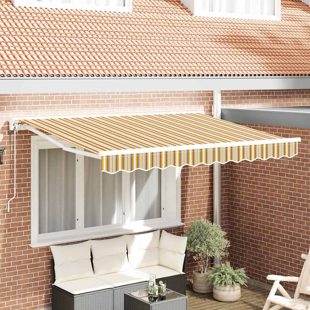 vidaXL Estructura del Toldo Amarillo y Gris 250 x 200 cm