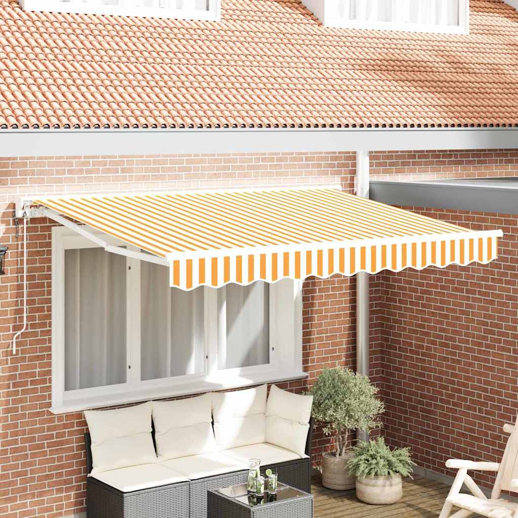 vidaXL Estructura del Toldo Amarillo y blanco 300 x 200 cm